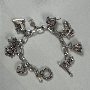 Brighton winter charm bracelet. Pristine condition.